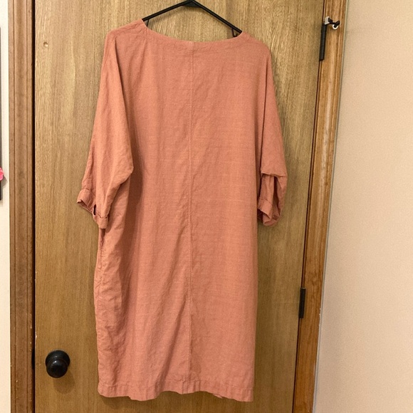 Linen By MN Salmon Blush XL Tunic Dress - Picture 5 of 6